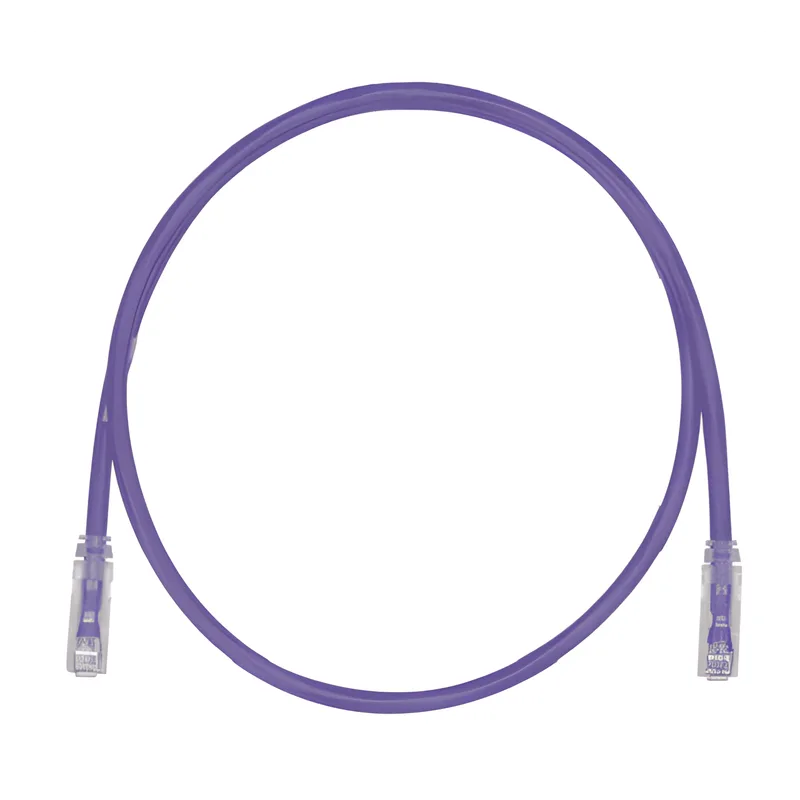 Cable de Parcheo TX6, UTP Cat6, Diámetro Reducido (28AWG), Color Violeta, 20 cm (7.87 pulgadas) PANDUIT UTP28SP0.2MVL