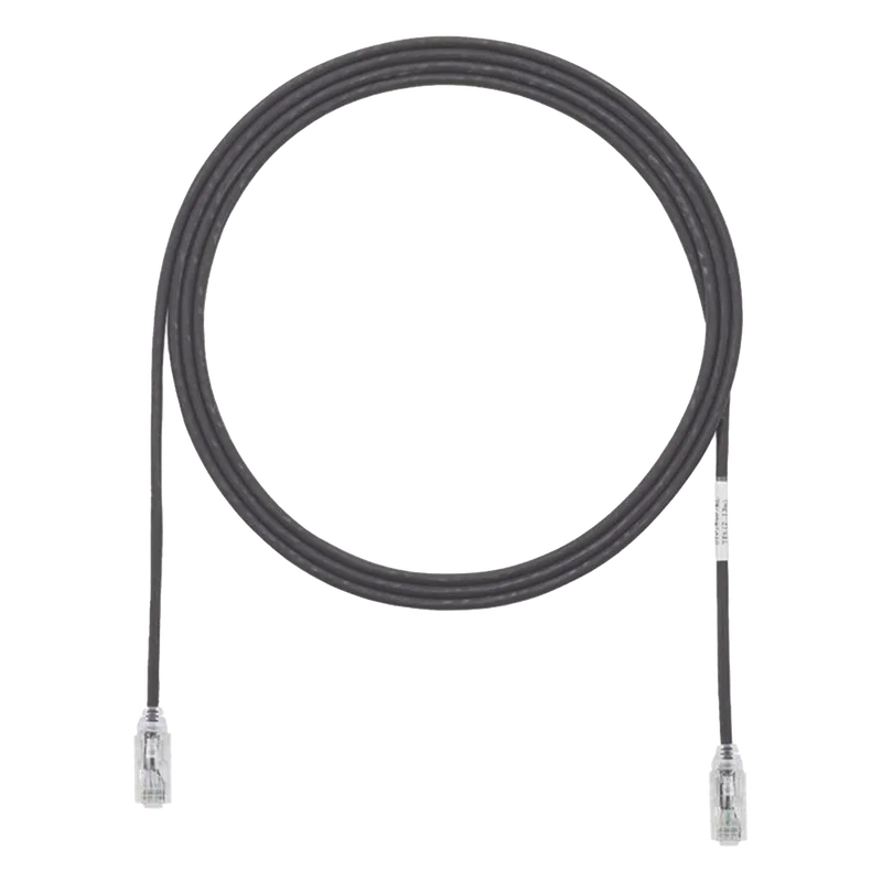 Cable de Parcheo TX6, UTP Cat6, Diámetro Reducido (28AWG), Color Negro, 4.57 Metros (15 Pies) PANDUIT UTP28SP15BL