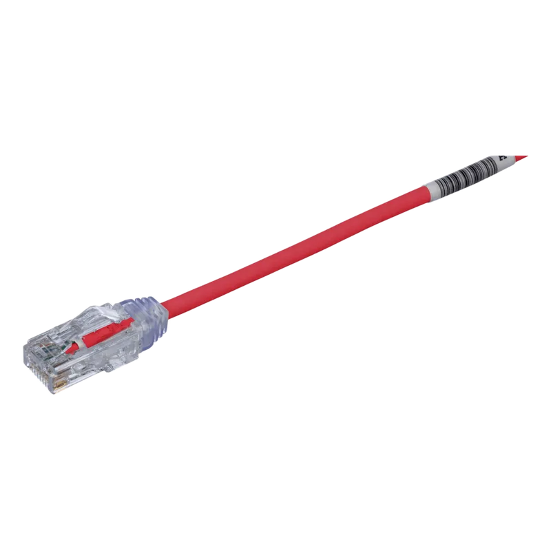 Cable de Parcheo TX6, UTP Cat6, Diámetro Reducido (28AWG), Color Rojo, 4.57 Metros (15 Pies) PANDUIT UTP28SP15RD