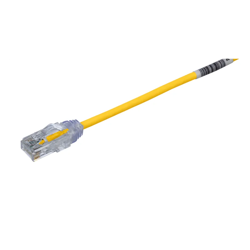 Cable de Parcheo TX6, UTP Cat6, Diámetro Reducido (28AWG), Color Amarillo, 4.57 Metros (15 Pies) PANDUIT UTP28SP15YL