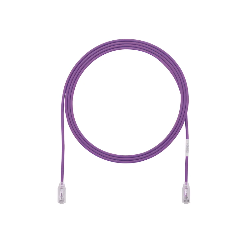 Cable de Parcheo TX6, UTP Cat6, Diámetro Reducido (28AWG), Color Violeta, 0.3 Metros (1 Pie) PANDUIT UTP28SP1VL