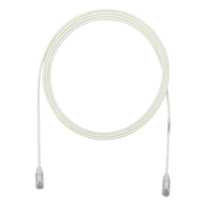 Cable de Parcheo TX6, UTP Cat6, Diámetro Reducido (28AWG), Color Blanco Mate, 2 ft. PANDUIT UTP28SP2