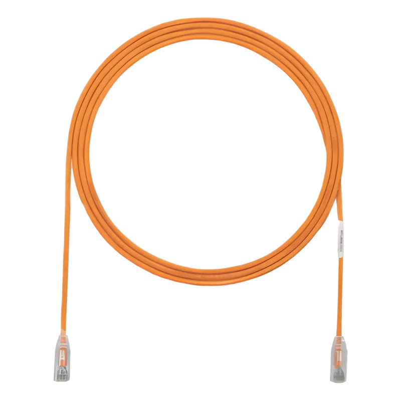 Cable de Parcheo TX6, UTP Cat6, Diámetro Reducido (28AWG), Color Naranja, 7.62 Metros (25 Pies) PANDUIT UTP28SP25OR