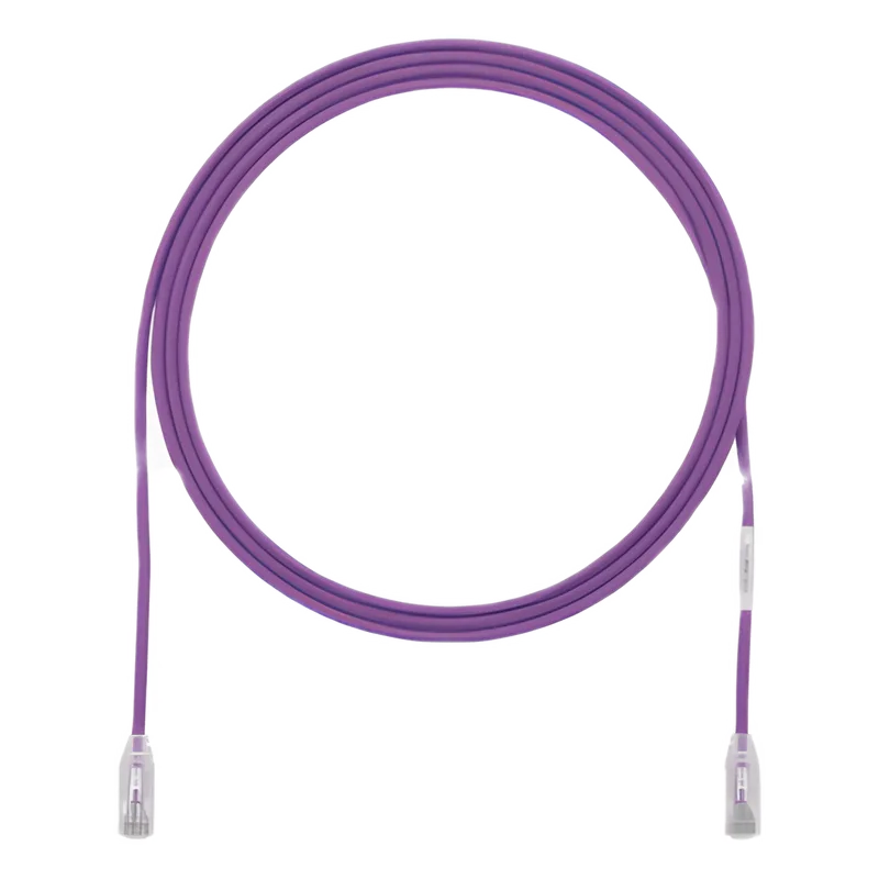 Cable de Parcheo TX6, UTP Cat6, Diámetro Reducido (28AWG), Color Violeta, 7.62 Metros (25 Pies) PANDUIT UTP28SP25VL