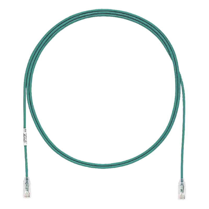 Cable de Parcheo TX6, UTP Cat6, Diámetro Reducido (28AWG), Color Verde, 9.14 Metros (30 Pies) PANDUIT UTP28SP30GR