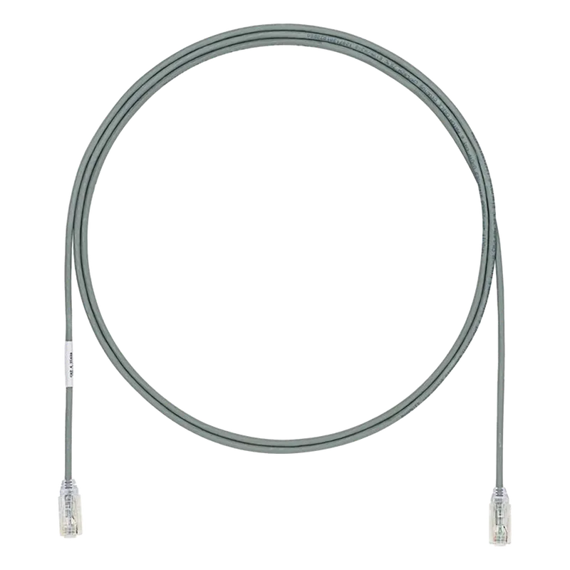 Cable de Parcheo TX6, UTP Cat6, Diámetro Reducido (28AWG), Color Gris, 0.91 Metros (3 Pies) PANDUIT UTP28SP3GY