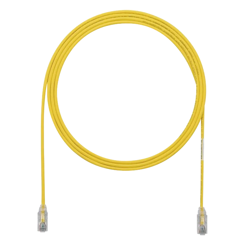 Cable de Parcheo TX6, UTP Cat6, Diámetro Reducido (28AWG), Color Amarillo, 1.22 Metros (4 Pies) PANDUIT UTP28SP4YL