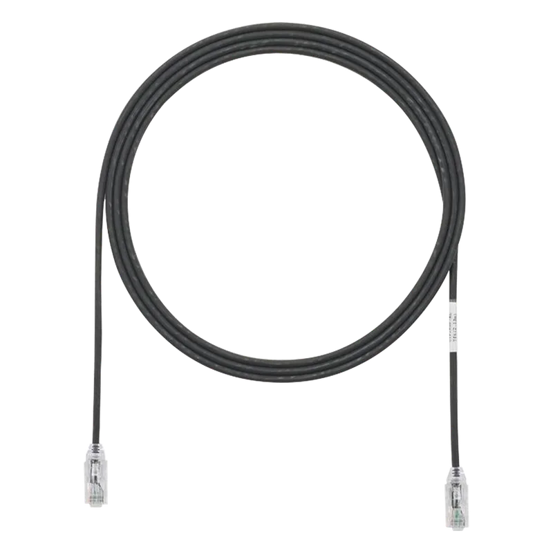 Cable de Parcheo TX6, UTP Cat6, Diámetro Reducido (28AWG), Color Negro, 1.52 Metros (5 Pies) PANDUIT UTP28SP5BL