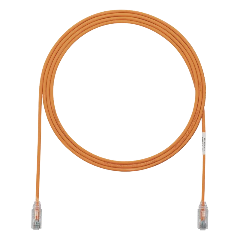Cable de Parcheo TX6, UTP Cat6, Diámetro Reducido (28AWG), Color Naranja, 1.52 Metros (5 Pies) PANDUIT UTP28SP5OR