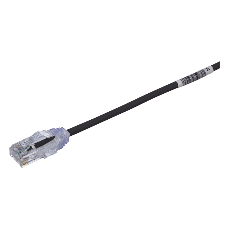 Cable de Parcheo TX6, UTP Cat6, Diámetro Reducido (28AWG), Color Negro, 15.2 cm (6 pulgadas) PANDUIT UTP28SP6INBL