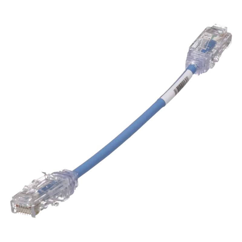 Cable de Parcheo TX6, UTP Cat6, Diámetro Reducido (28AWG), Color Azul, 15.2 cm (6 pulgadas) PANDUIT UTP28SP6INBU