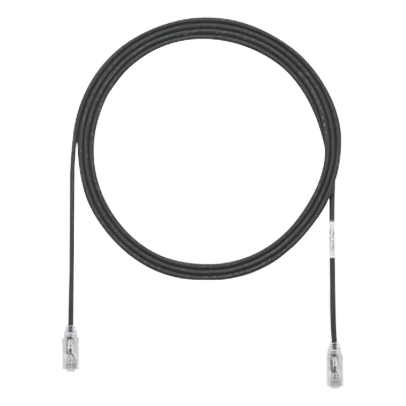 Cable de Parcheo TX6, UTP Cat6, Diámetro Reducido (28AWG), Color Negro, 2.44 Metros (8 Pies) PANDUIT UTP28SP8BL