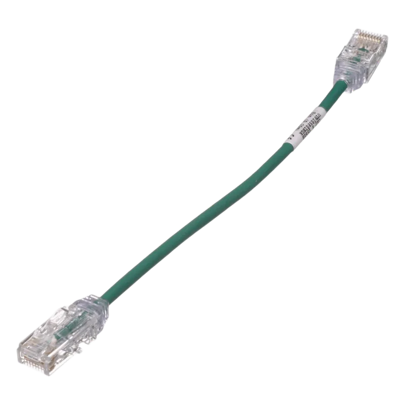 Cable de Parcheo TX6, UTP Cat6, Diámetro Reducido (28AWG), Color Verde, 20.2 cm (8 Pulgadas) PANDUIT UTP28SP8INGR