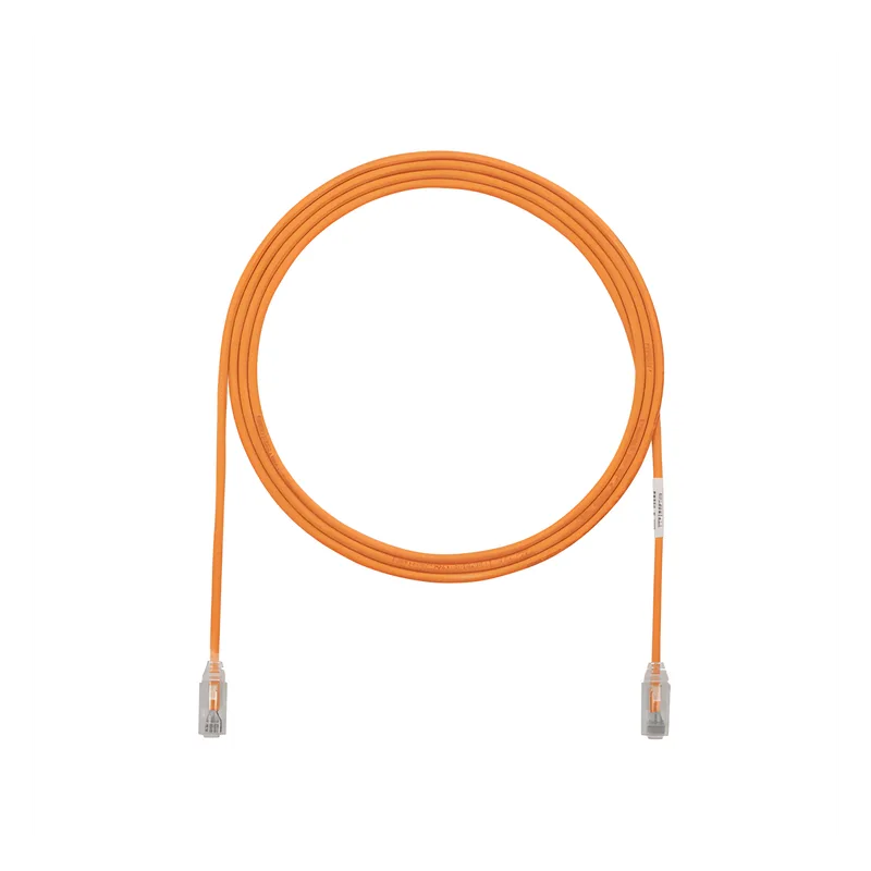 Cable de Parcheo TX6, UTP Cat6, Diámetro Reducido (28AWG), Color Naranja, 20.2 cm (8 Pulgadas) PANDUIT UTP28SP8INOR