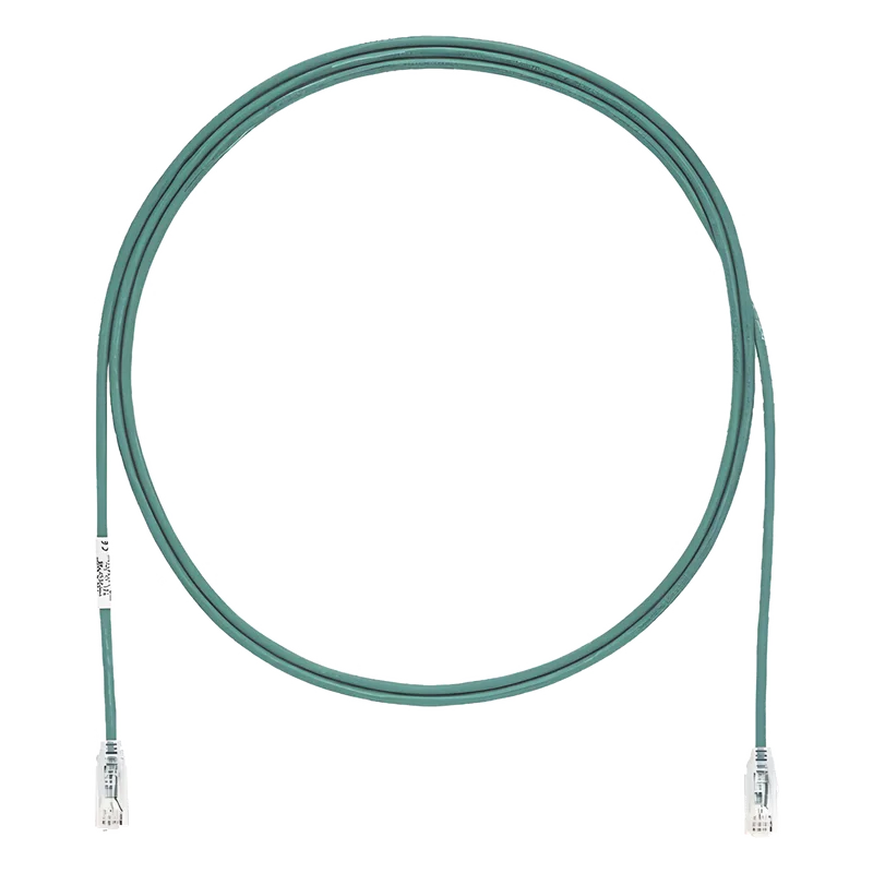 Cable de Parcheo TX6, UTP Cat6, Diámetro Reducido (28AWG), Color Verde, 2.74 Metros (9 Pies) PANDUIT UTP28SP9GR