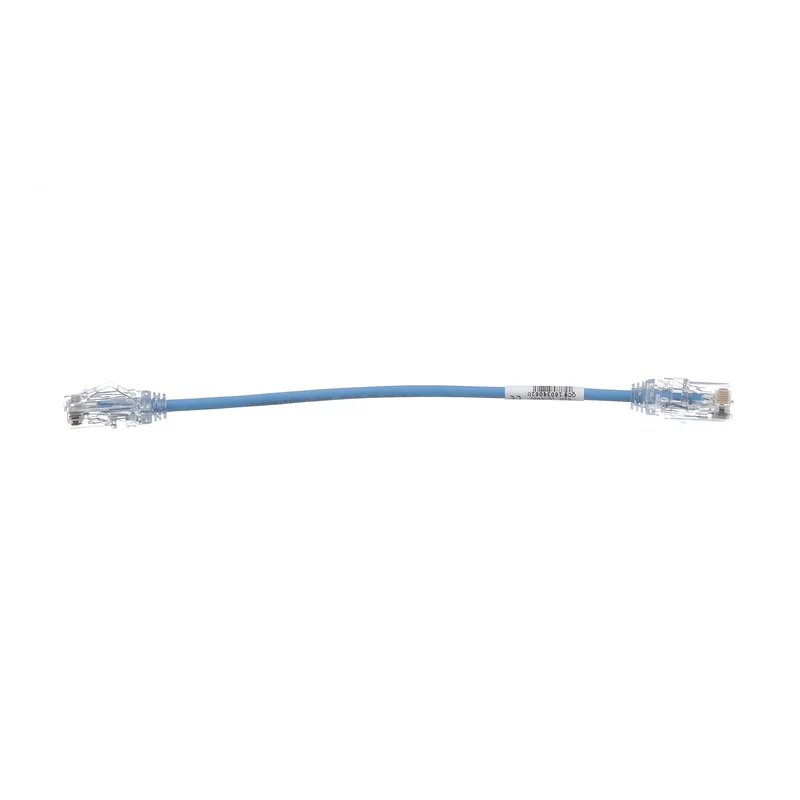 Cable de Parcheo UTP Cat6A, CM/LSZH, Diámetro Reducido (28AWG), Color Azul, 20 cm (7.87 pulgadas). PANDUIT UTP28X0.2MBU