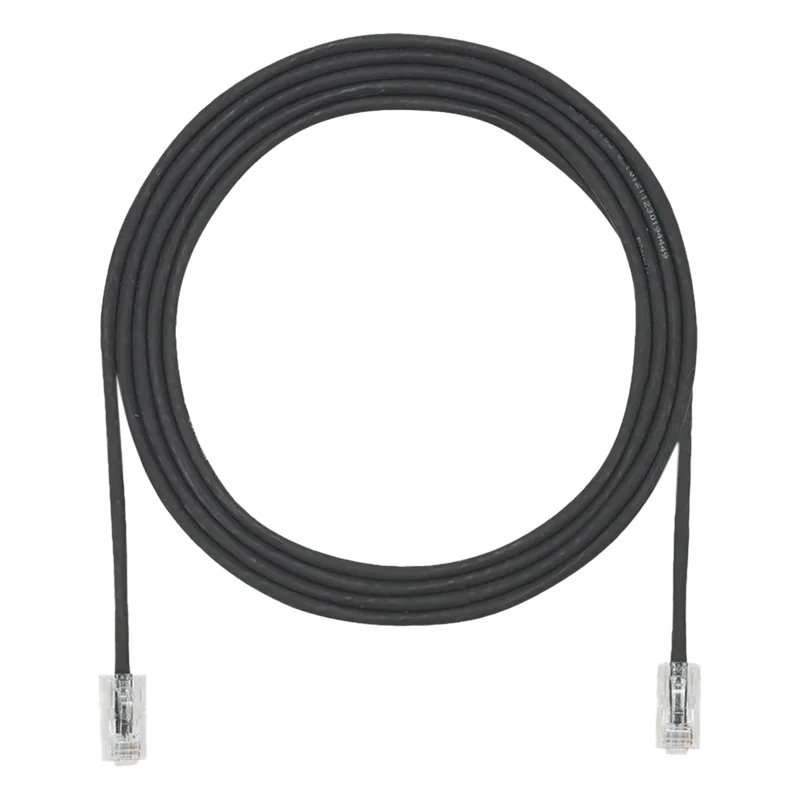 Cable de Parcheo UTP Cat6A, CM/LSZH, Diámetro Reducido (28AWG), Color Negro, 3.66 Metros (12 Pies) PANDUIT UTP28X12BL