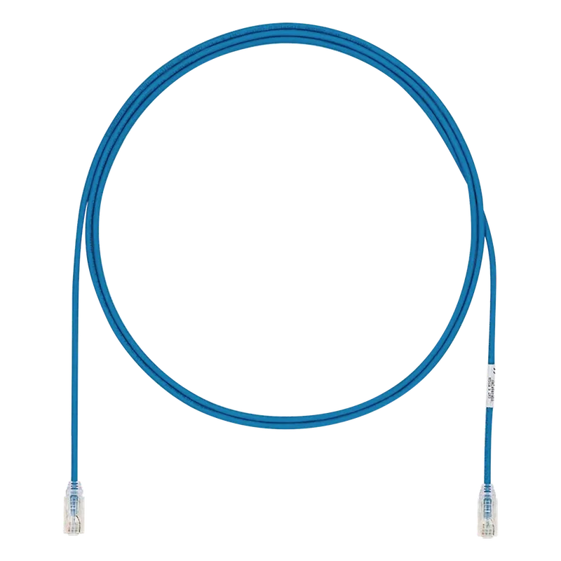Cable de Parcheo UTP Cat6A, CM/LSZH, Diámetro Reducido (28AWG), Color Azul, 3.66 Metros (12 Pies) PANDUIT UTP28X12BU