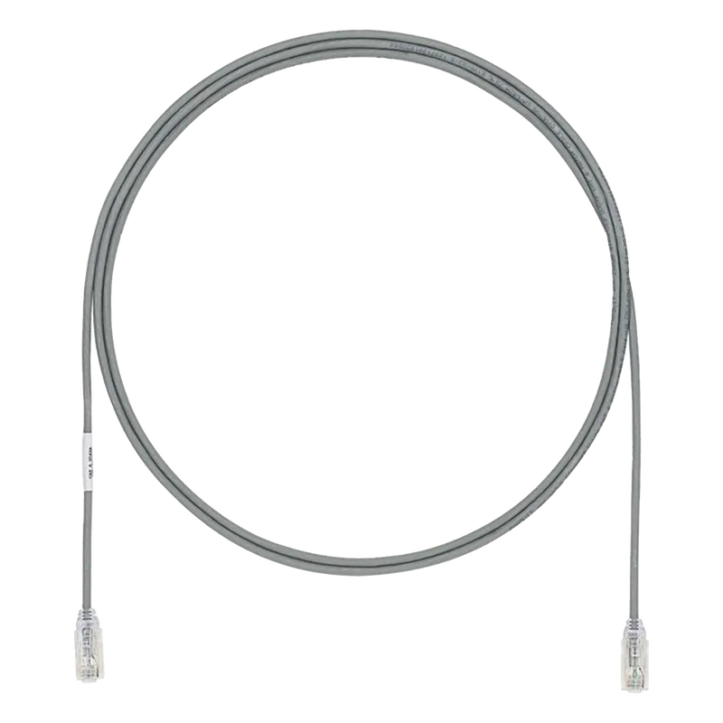 Cable de Parcheo UTP Cat6A, CM/LSZH, Diámetro Reducido (28AWG), Color Gris, 4.57 Metros (15 Pies) PANDUIT UTP28X15GY