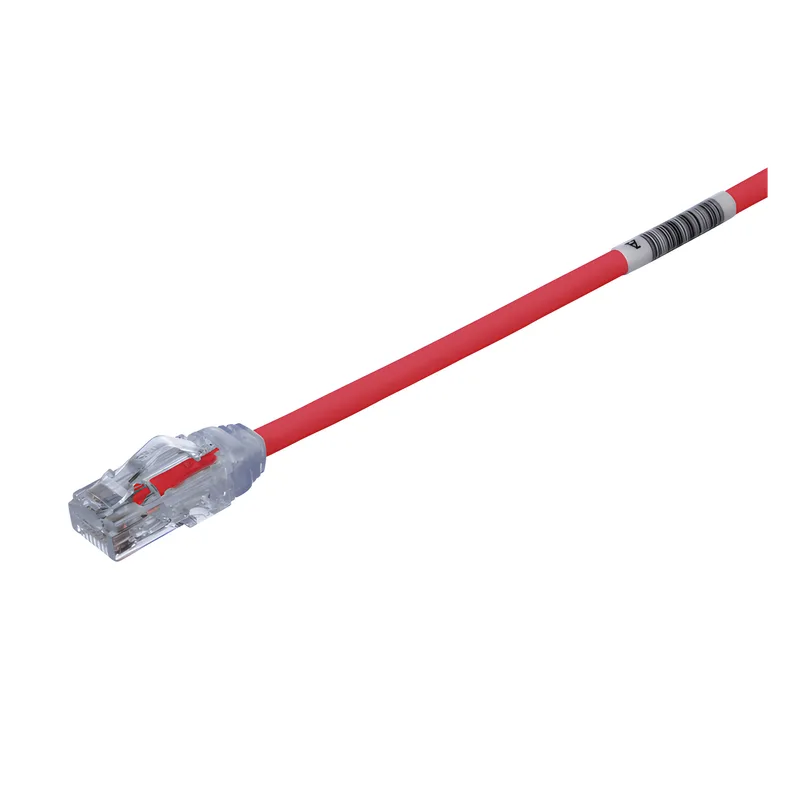 Cable de Parcheo UTP Cat6A, CM/LSZH, Diámetro Reducido (28AWG), Color Rojo, 4.57 Metros (15 Pies) PANDUIT UTP28X15RD