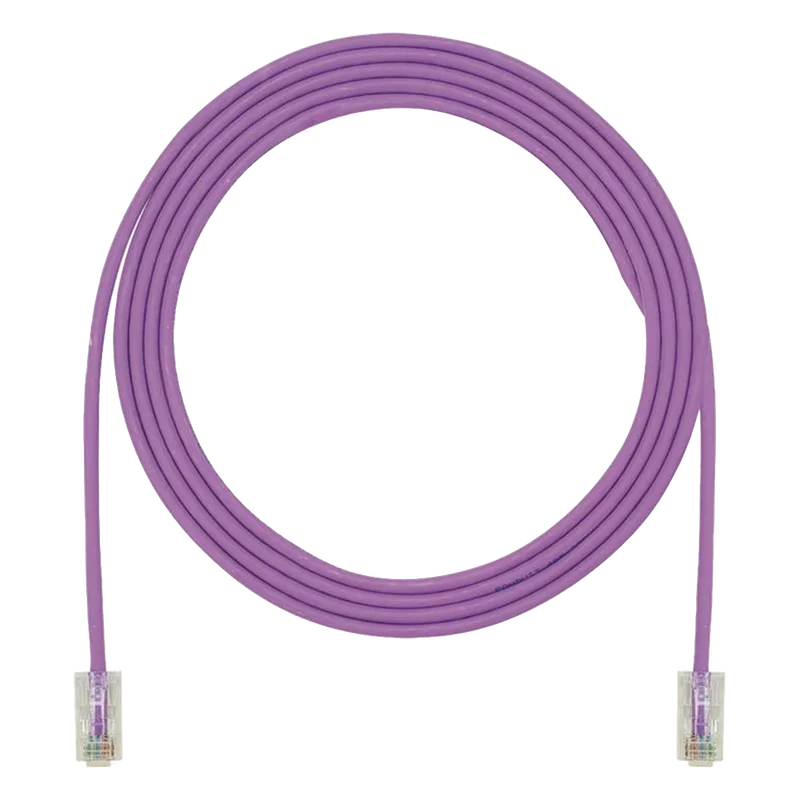 Cable de Parcheo UTP, Cat6A, 24 AWG, CM, Color Violeta, 4.57 Metros (15 Pies) PANDUIT UTP28X15VL