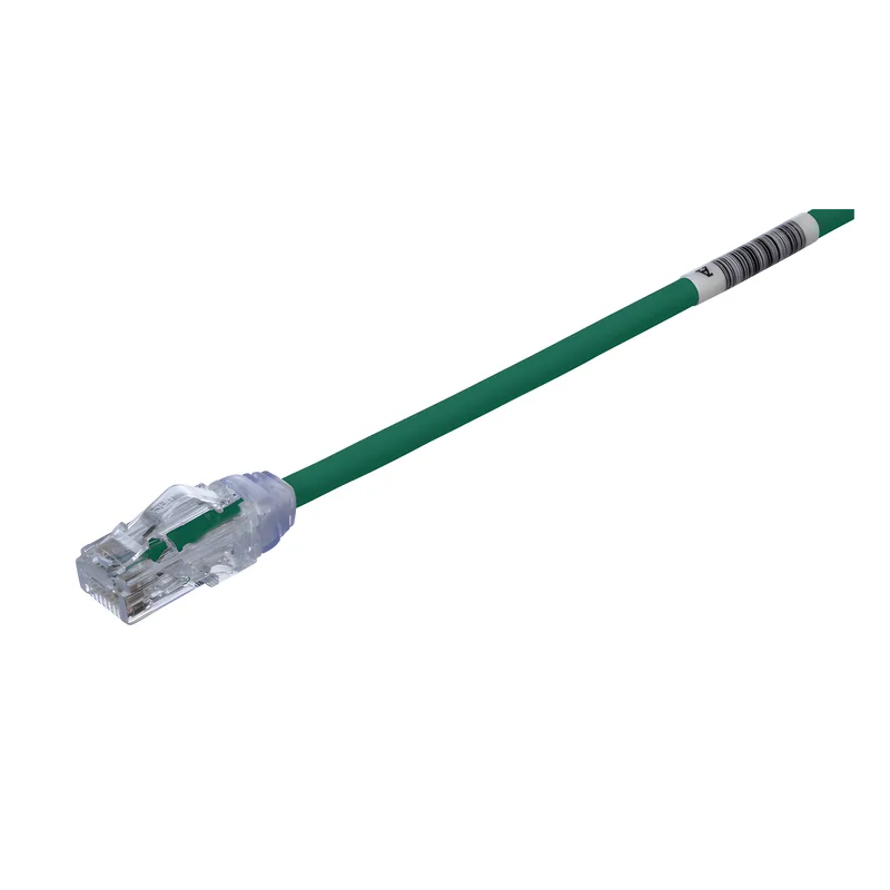 Cable de Parcheo UTP Cat6A, CM/LSZH, Diámetro Reducido (28AWG), Color Verde, 6.1 Metros (20 Pies) PANDUIT UTP28X20GR