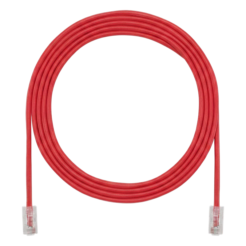 Cable de Parcheo UTP, Cat6A, 24 AWG, CM, Color Rojo, 6.71 Metros (22 Pies) PANDUIT UTP28X22RD