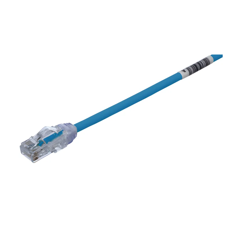 Cable de Parcheo UTP Cat6A, CM/LSZH, Diámetro Reducido (28AWG), Color Azul, 0.61 Metros (2 Pies) PANDUIT UTP28X2BU