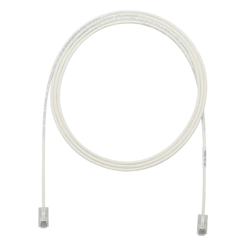 Cable de Parcheo UTP Cat6A, CM/LSZH, Diámetro Reducido (28AWG), Color Blanco Mate, 10.67 Metros (35 Pies) PANDUIT UTP28X35