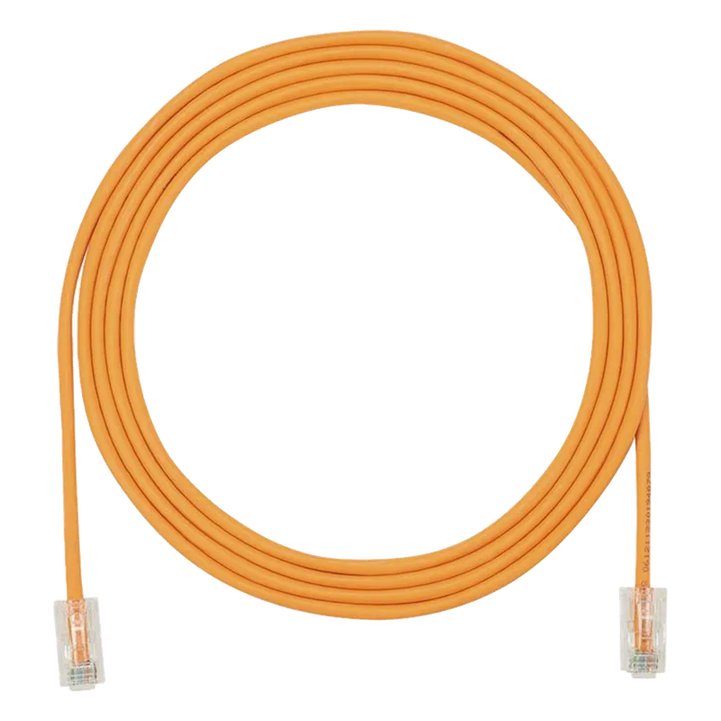 Cable de Parcheo UTP Cat6A, CM/LSZH, Diámetro Reducido (28AWG), Color Naranja, 0.91 Metros (3 Pies) PANDUIT UTP28X3OR