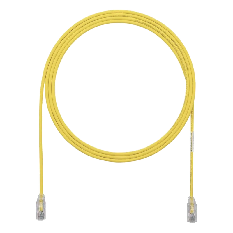 Cable de Parcheo UTP Cat6A, CM/LSZH, Diámetro Reducido (28AWG), Color Amarillo, 12.19 Metros (40 Pies) PANDUIT UTP28X40YL
