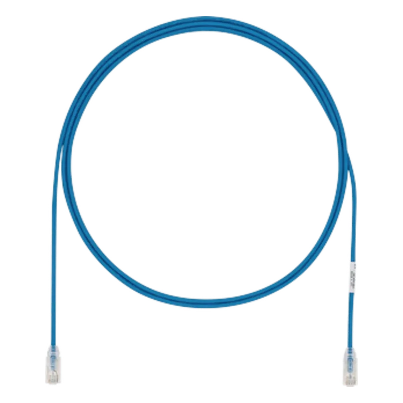 Cable de Parcheo UTP Cat6A, CM/LSZH, Diámetro Reducido (28AWG), Color Azul, 5 Metros (16.40 Pies). PANDUIT UTP28X5MBU