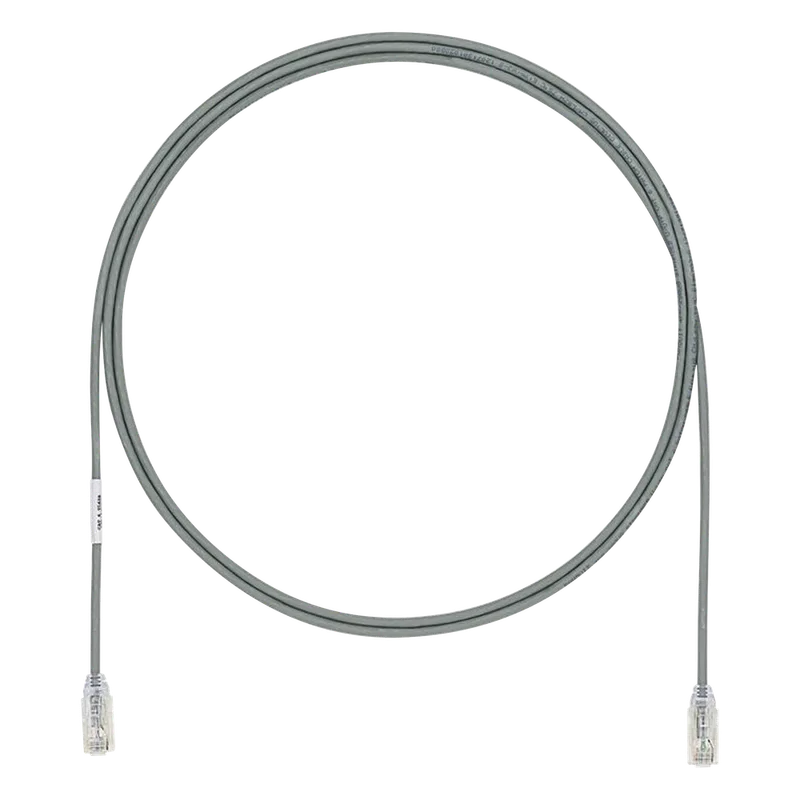 Cable de Parcheo UTP Cat6A, CM/LSZH, Diámetro Reducido (28AWG), Color Gris, 1.83 Metros (6 Pies) PANDUIT UTP28X6GY