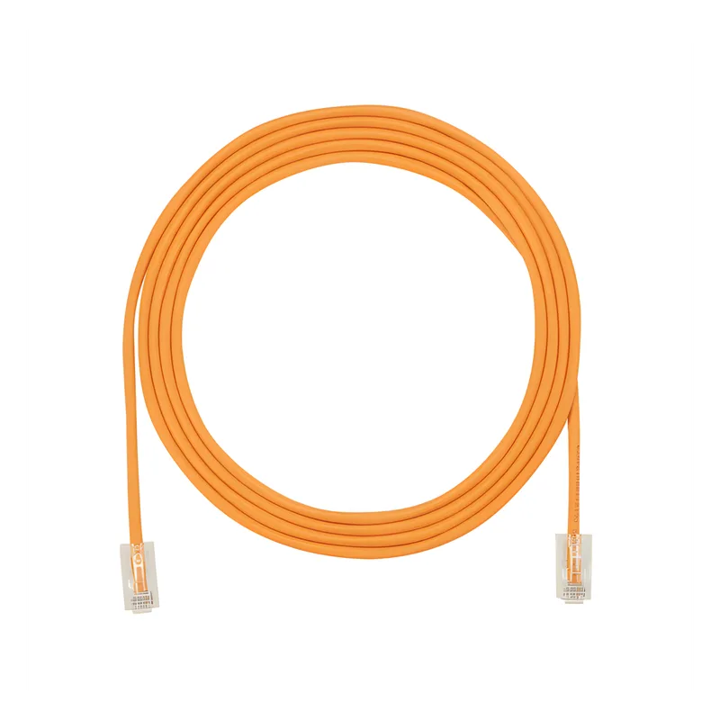 Cable de Parcheo UTP, Cat6A, Diámetro Reducido (28 AWG), CM/LSZH, Color Naranja, 20.3 cm (8 Pulgadas) PANDUIT UTP28X8INOR