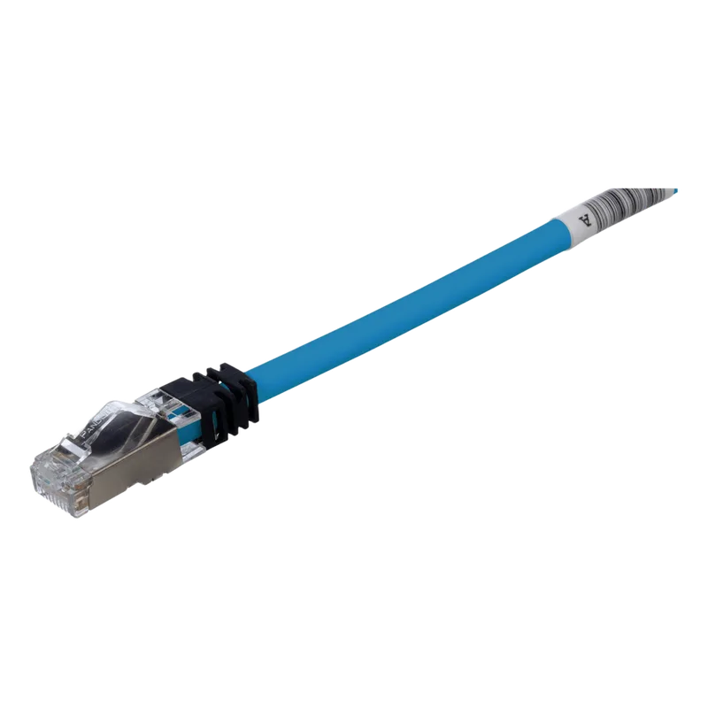 Patch Cord Cat6A, Blindado S/FTP, CM/LS0H, 0.5 Metros, Color Azul PANDUIT STP6X0.5MBU