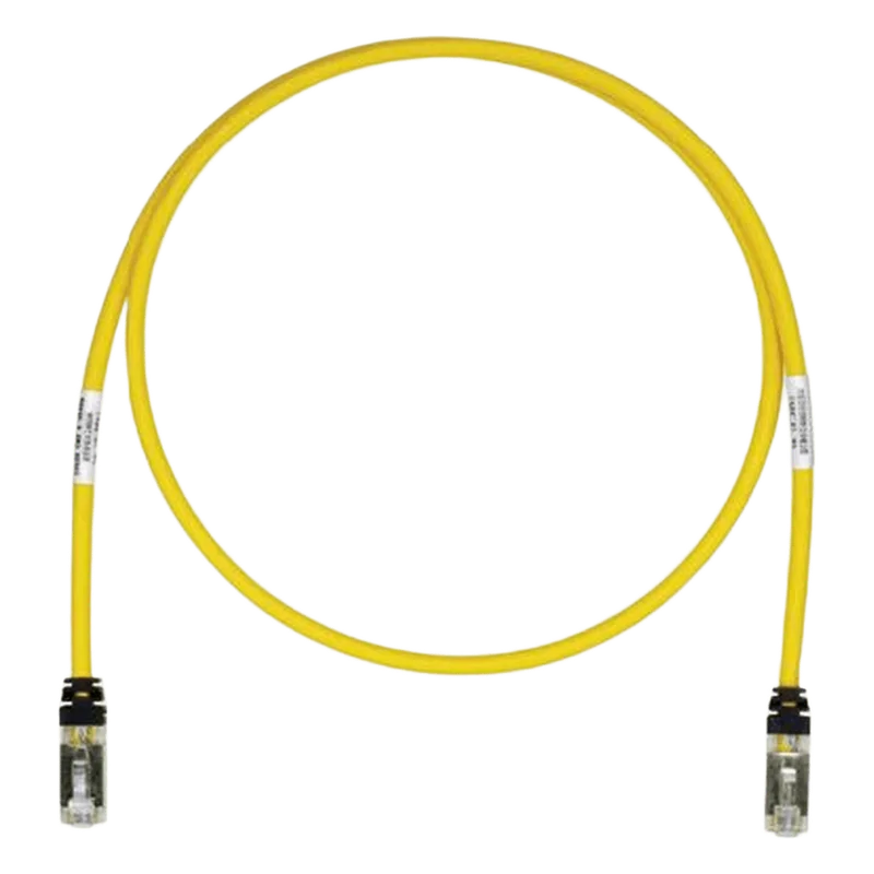 Patch Cord Cat6A, Blindado S/FTP, CM/LS0H, 0.5 Metros (1.64 Pies), Color Amarillo PANDUIT STP6X0.5MYL