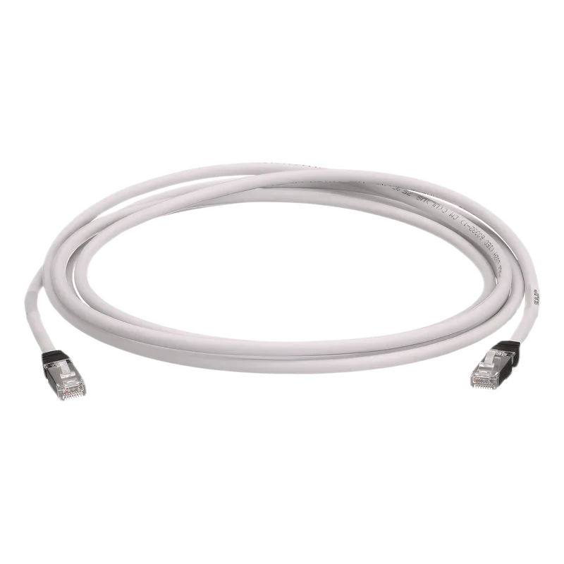 Patch Cord Cat6A, Blindado S/FTP, CM/LS0H, 2.5 Metros (8.20 Pies), Color Gris PANDUIT STP6X2.5MIG