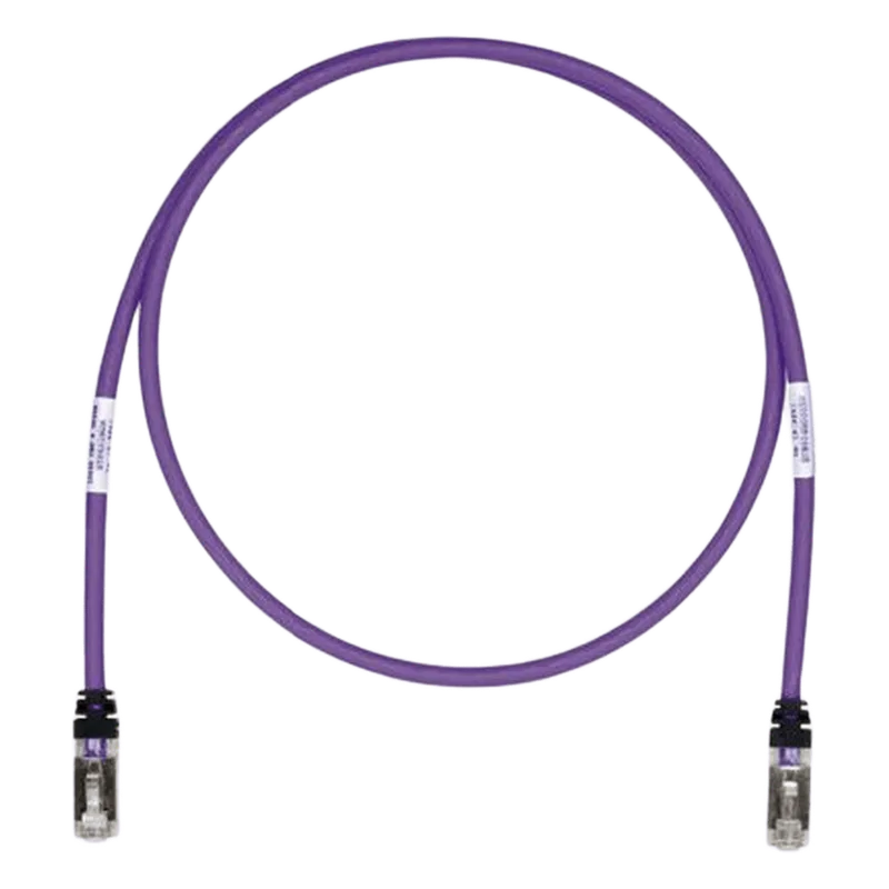 Patch Cord Cat6A, Blindado S/FTP, CM/LS0H, 2.13 Metros (7 Pies), Color Violeta PANDUIT STP6X7VL