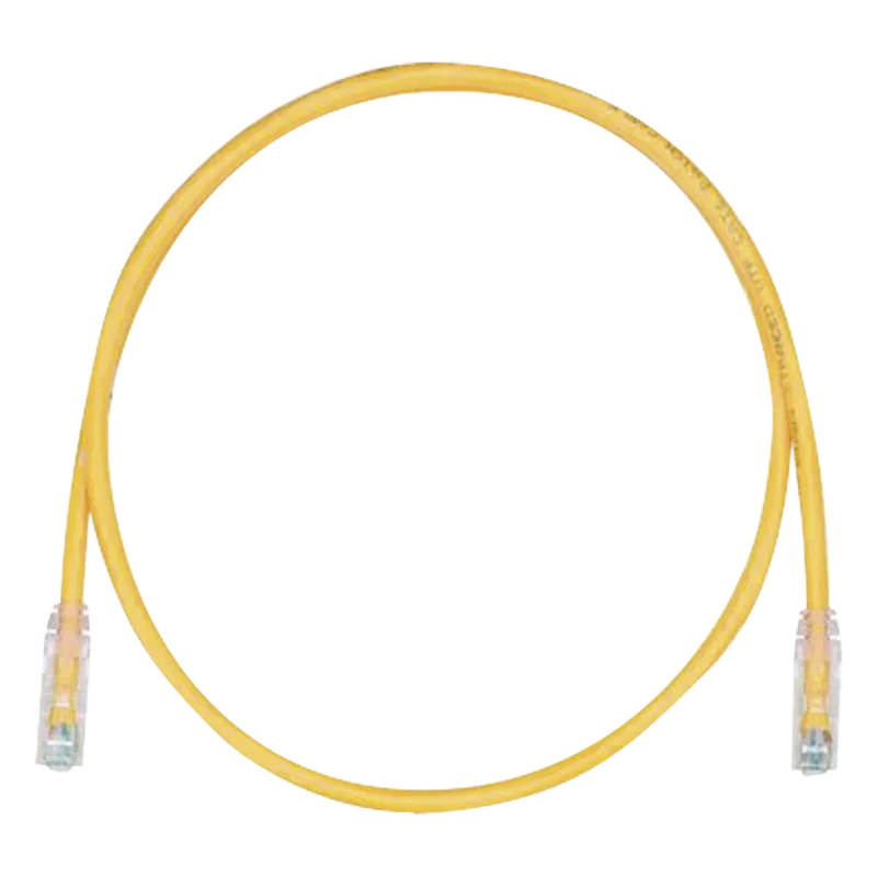 Cable de Parcheo TX6, UTP Cat6, 24 AWG, CM, Color Amarillo, 3.05 Metros (10 Pies) PANDUIT UTPSP10YLY