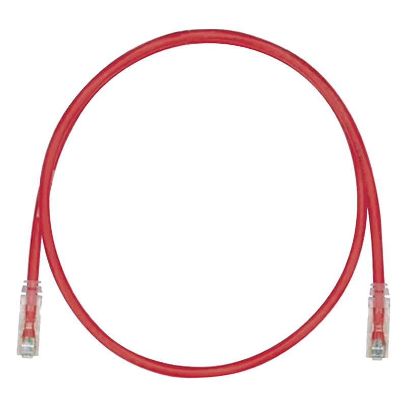 Cable de Parcheo TX6, UTP Cat6, 24 AWG, CM, Color Rojo, 1.52 Metros (5 Pies) PANDUIT UTPSP5RDY