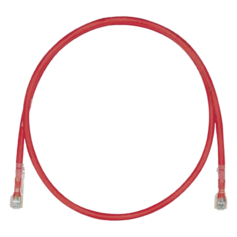 Cable de Parcheo TX6, UTP Cat6, 24 AWG, LSZH, Color Rojo, 8 Metros (26.25 Pies) PANDUIT UTPSPL8MRDY
