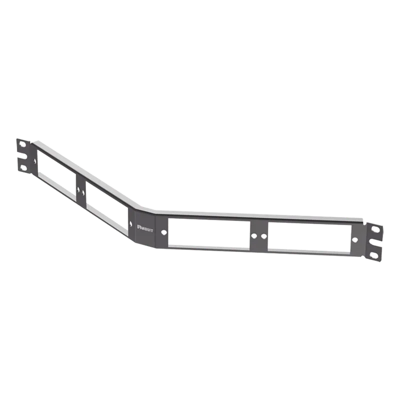 Patch Panel de Fibra Óptica, Para 4 Placas Acopladras FAP o FMP, Angulado, Color Negro, 1UR PANDUIT CFAPPBL1A
