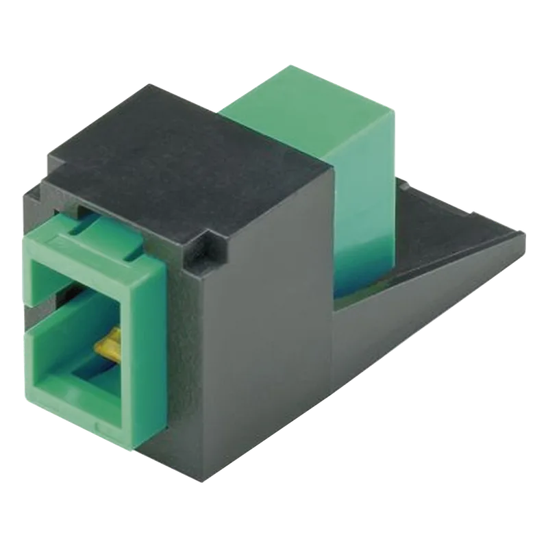 Módulo Acoplador SC/APC Simplex, para Fibra Óptica Monomodo OS1/OS2, Tipo Mini-Com, Color Negro PANDUIT CMSAGSCZBL
