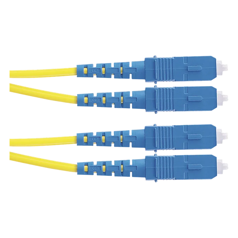 Jumper de Fibra Optica Monomodo 9/125 OS2, SC-SC Duplex, OFNR (Riser), Color Amarillo, 2 Metros (6.56 Pies) PANDUIT F923RSNSNSNM002