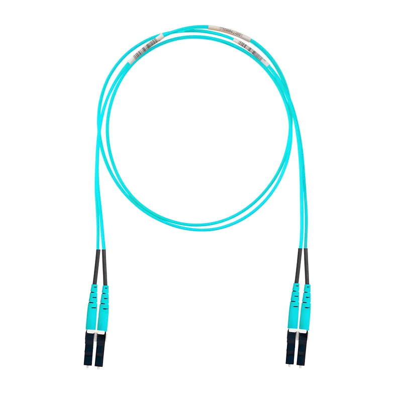 Jumper de Fibra Óptica Multimodo 50/125 OM4, LC-LC Duplex, OFNR (Riser), Color Aqua, 12 Metros (39.37 Pies) PANDUIT FZ2ERLNLNSNM012