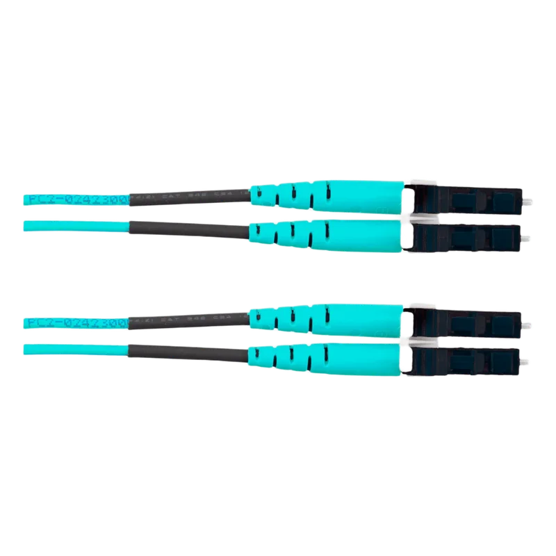 Jumper de Fibra Óptica Multimodo 50/125 OM4, LC-LC Duplex, OFNR (Riser), Color Aqua, 40 Metros (131.23 Pies) PANDUIT FZ2ERLNLNSNM040