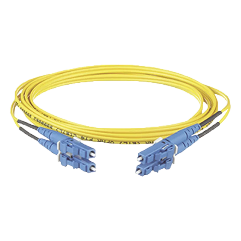 Jumper de Fibra Optica Monomodo 9/125 OS2, LC-LC Duplex, OFNR (Riser), Color Amarillo, 7 Metros (22.97 Pies) PANDUIT F92ERLNLNSNM007