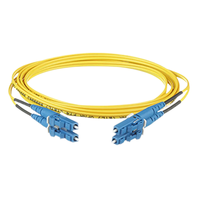 Jumper de Fibra Optica Monomodo 9/125 OS2, LC-LC Duplex, OFNR (Riser), Color Amarillo, 13 Metros (42.65 Pies) PANDUIT F92ERLNLNSNM013