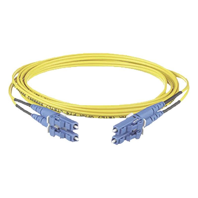 Jumper de Fibra Optica Monomodo 9/125 OS2, LC-LC Duplex, OFNR (Riser), Color Amarillo, 30 Metros (98.43 Pies) PANDUIT F92ERLNLNSNM030