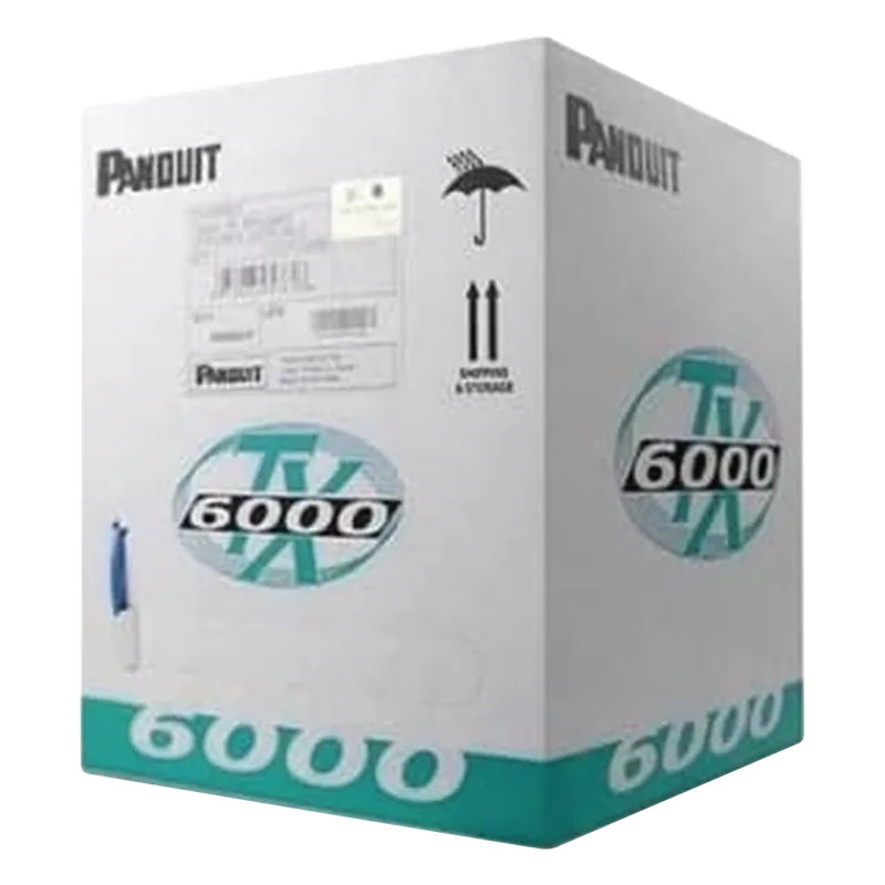 Bobina de Cable UTP 305 Metros (1000 Pies) de Cobre, TX6000™ PanNet, Reelex, Blanco, Categoría 6 Mejorado (23 AWG), PVC (CM), de 4 Pares PANDUIT PUC6004WH-FE